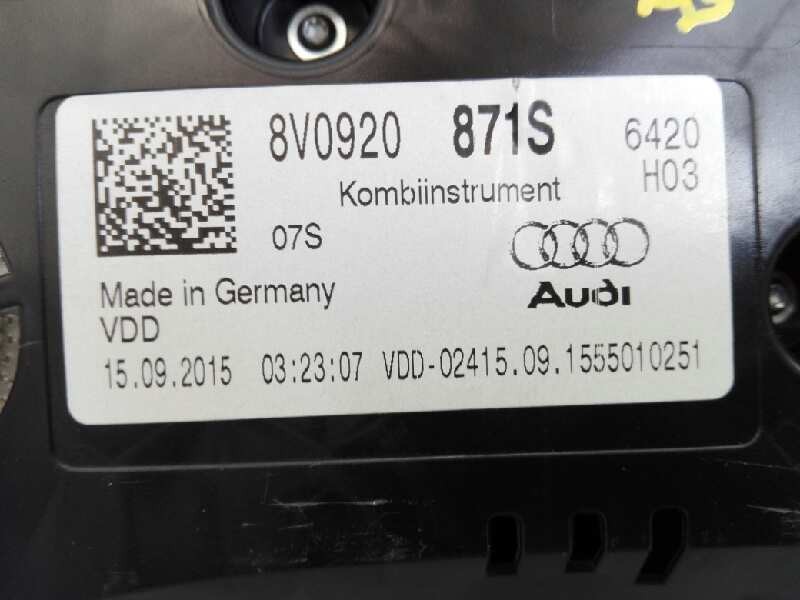 Recambio de cuadro instrumentos para audi a3 (8v) ambiente referencia OEM IAM 8V0920871S A2C94972400 E2-A1-39-2