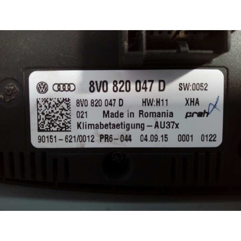 Recambio de mando climatizador para audi a3 (8v) ambiente referencia OEM IAM 8V0820047D  E2-A1-8-2