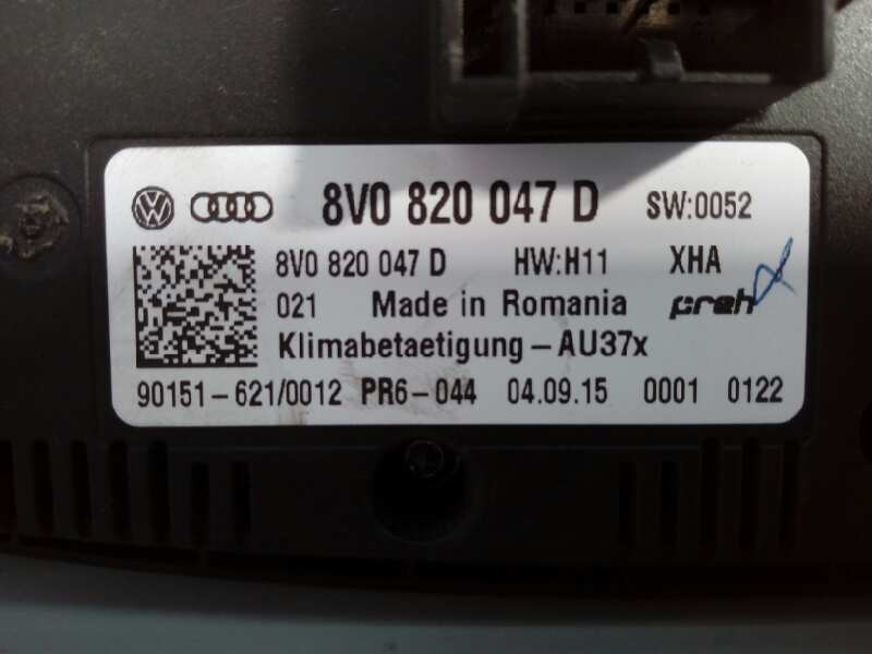 Recambio de mando climatizador para audi a3 (8v) ambiente referencia OEM IAM 8V0820047D  E2-A1-8-2