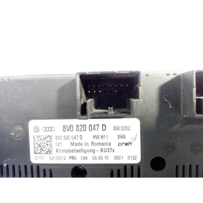 Recambio de mando climatizador para audi a3 (8v) ambiente referencia OEM IAM 8V0820047D  E2-A1-8-2