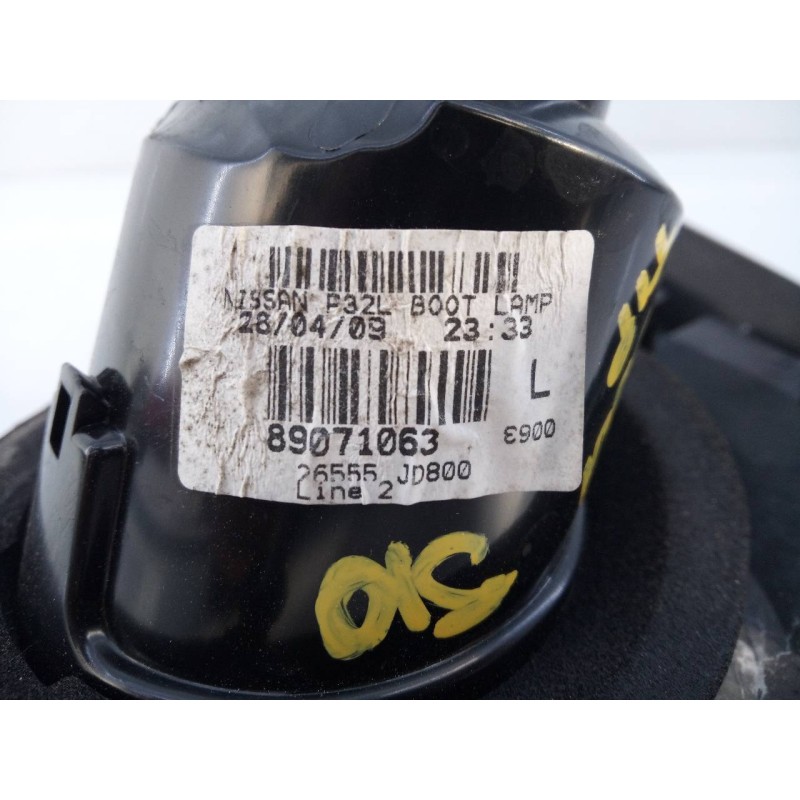 Recambio de piloto trasero izquierdo porton para nissan qashqai (j10) acenta referencia OEM IAM 89071063 26555JD800 E2-A4-39-2