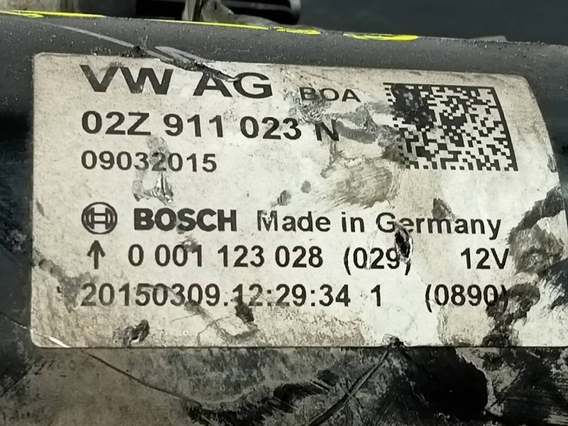 Recambio de motor arranque para skoda spaceback (5h) active referencia OEM IAM 02Z911023N  P3-B8-19-3