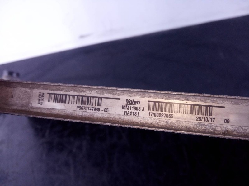 Recambio de radiador agua para peugeot 3008 suv referencia OEM IAM 9675747980 1700227065 P2-A6-8