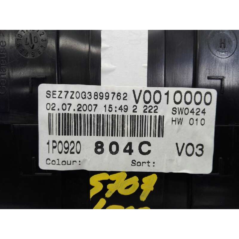 Recambio de cuadro instrumentos para seat leon (1p1) sport referencia OEM IAM 1P0920804C  E2-A1-9-2