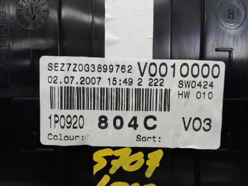 Recambio de cuadro instrumentos para seat leon (1p1) sport referencia OEM IAM 1P0920804C  E2-A1-9-2