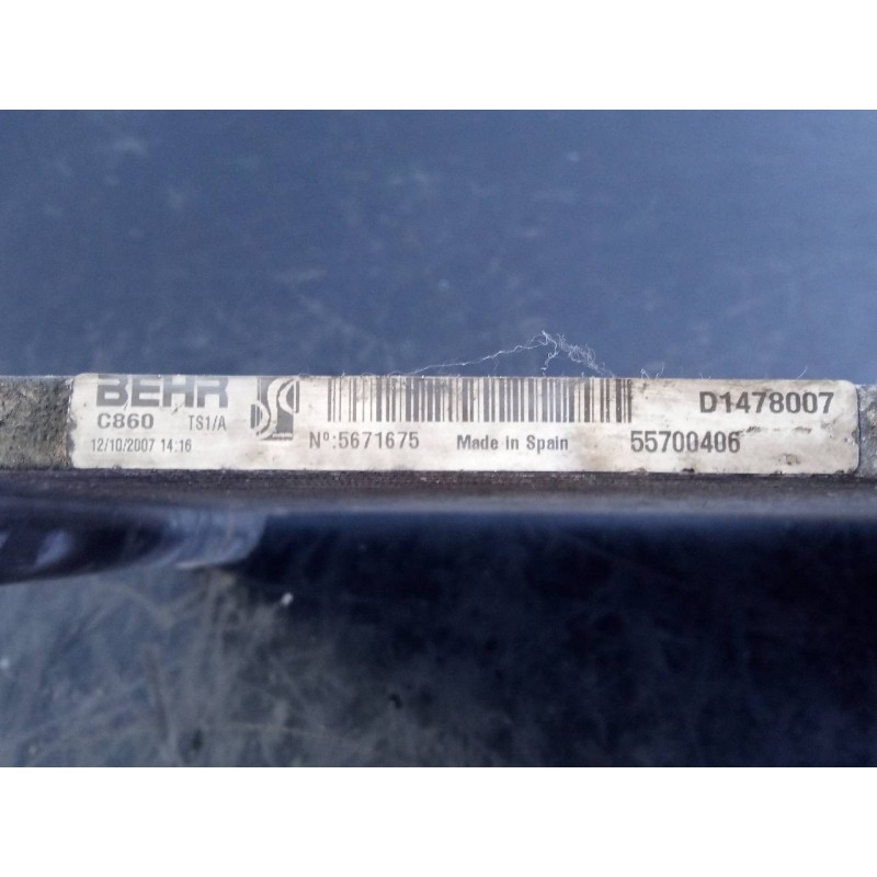 Recambio de condensador / radiador aire acondicionado para citroën nemo sx referencia OEM IAM 55700406 D1478007 P2-B5-8