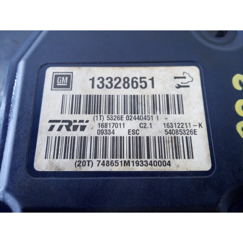 Recambio de abs para opel insignia sports tourer selective referencia OEM IAM 13328651  P3-A8-28-5