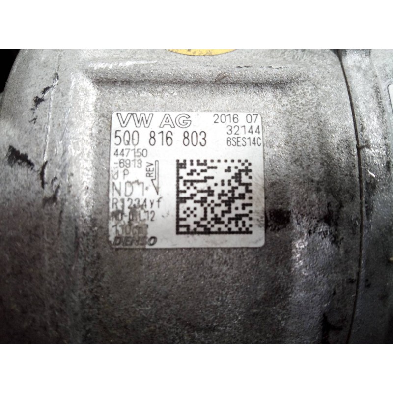 Recambio de compresor aire acondicionado para audi a3 sedán (8vm) sport edition referencia OEM IAM 5Q0816803 6SES14C P3-A2-9-1