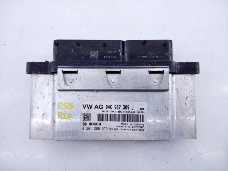 Recambio de centralita motor uce para volkswagen polo (6c1) comfortline referencia OEM IAM 04C907309J 0261S09676 E2-A1-35-3