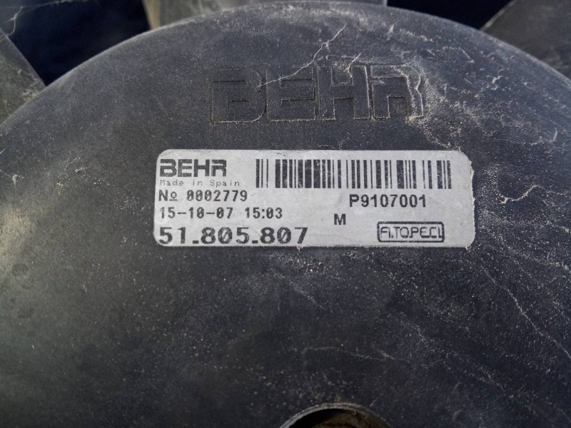 Recambio de electroventilador para citroën nemo sx referencia OEM IAM 51805807  P2-B9-13