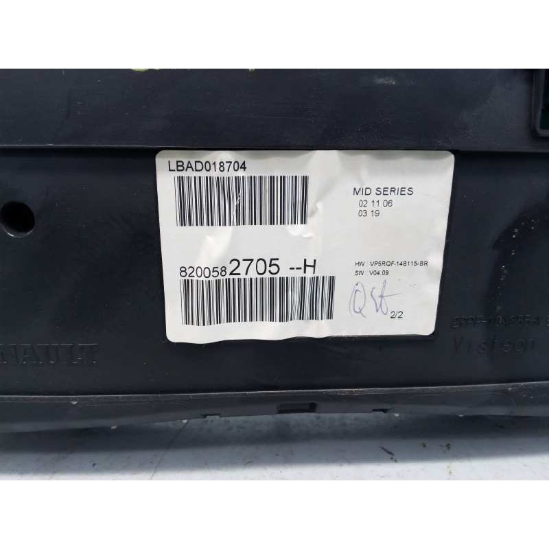 Recambio de cuadro instrumentos para renault clio iii authentique referencia OEM IAM 8200582705H  