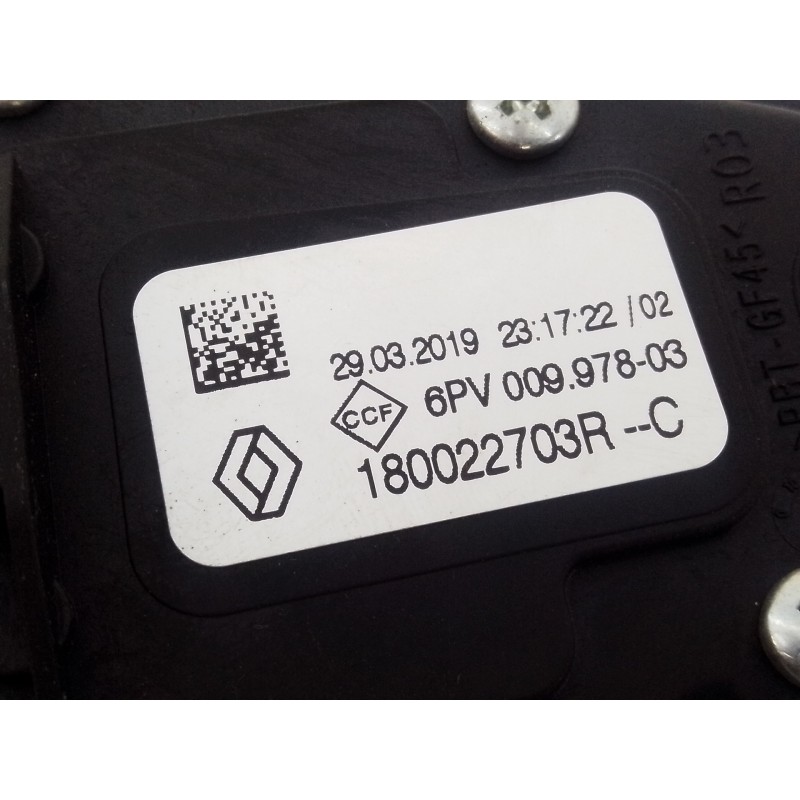 Recambio de pedal acelerador para dacia sandero stepway ambiance referencia OEM IAM 180022703R  E2-A1-35-1
