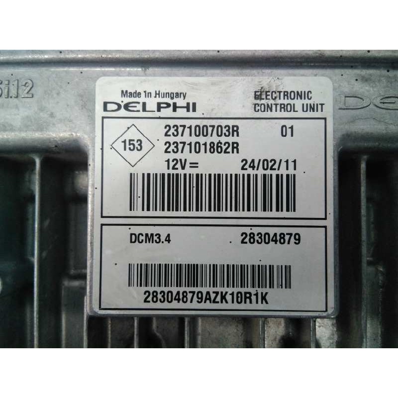 Recambio de centralita motor uce para dacia duster ambiance 4x2 referencia OEM IAM 237100703 237101862 E2-A1-38-3