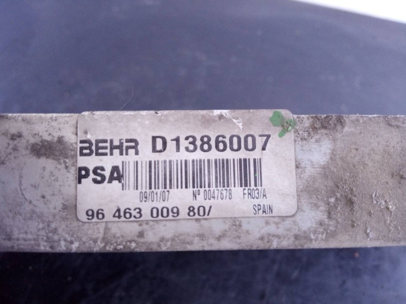 Recambio de intercooler para citroën c6 exclusive referencia OEM IAM 9646300980 D1386007 P2-A11-3