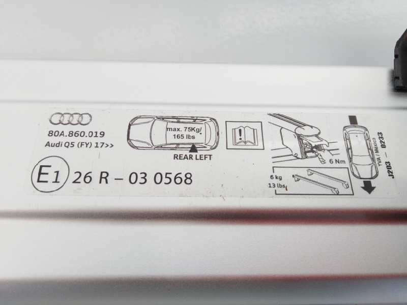 Recambio de techo para audi q5 (fyb) s line quattro referencia OEM IAM 80A860019  E1-B6-18