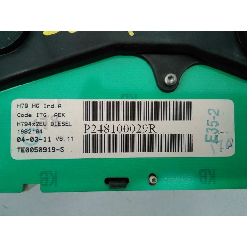 Recambio de cuadro instrumentos para dacia duster ambiance 4x2 referencia OEM IAM 248100029R  E2-A1-38-3