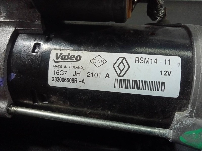 Recambio de motor arranque para dacia sandero stepway referencia OEM IAM 233006508R  P3-A10-27-1
