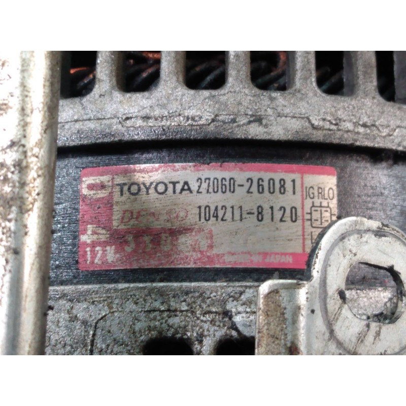 Recambio de alternador para toyota rav 4 advance referencia OEM IAM 2706026081 1042118120 P3-A4-14-4