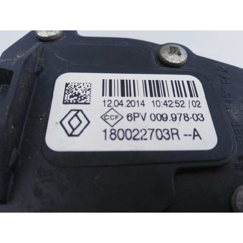 Recambio de pedal acelerador para dacia duster laureate 4x2 referencia OEM IAM 180022703R  E2-A1-29-7
