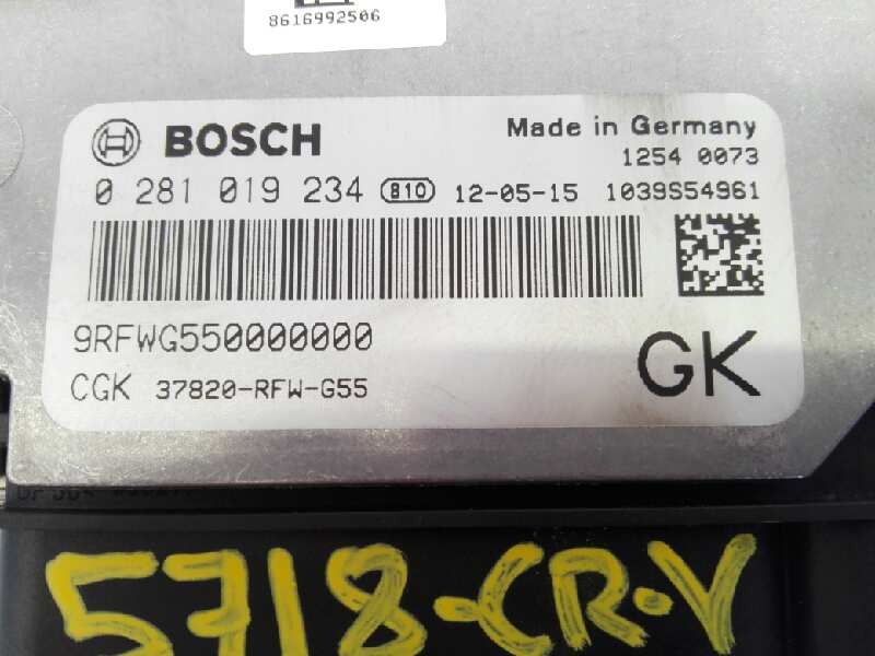 Recambio de centralita motor uce para honda cr-v elegance 4x4 referencia OEM IAM 0281019234  E3-B5-7-3