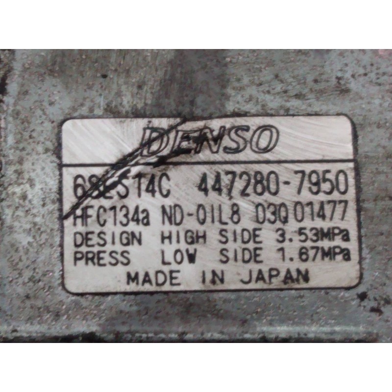 Recambio de compresor aire acondicionado para toyota rav 4 advance referencia OEM IAM 4472807950  P3-B3-5-3