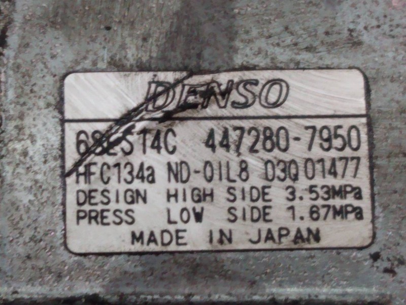 Recambio de compresor aire acondicionado para toyota rav 4 advance referencia OEM IAM 4472807950  P3-B3-5-3