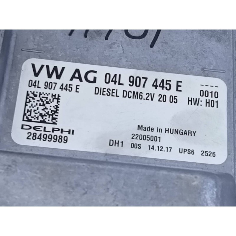 Recambio de centralita motor uce para skoda octavia lim. (5e3) ambition referencia OEM IAM 04L907445E 28499989 E2-A1-44-1