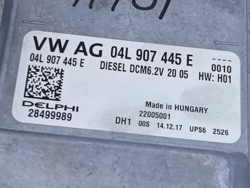 Recambio de centralita motor uce para skoda octavia lim. (5e3) ambition referencia OEM IAM 04L907445E 28499989 E2-A1-44-1