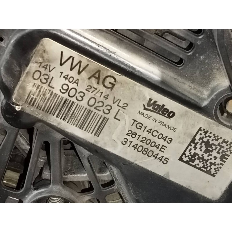 Recambio de alternador para seat leon st (5f8) style referencia OEM IAM 03L903023L TG14C043 P3-A4-2-1