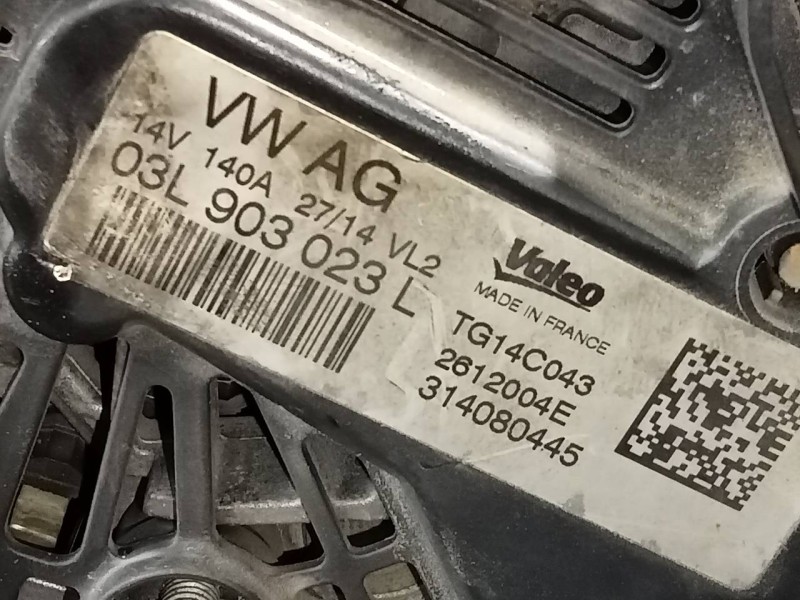 Recambio de alternador para seat leon st (5f8) style referencia OEM IAM 03L903023L TG14C043 P3-A4-2-1