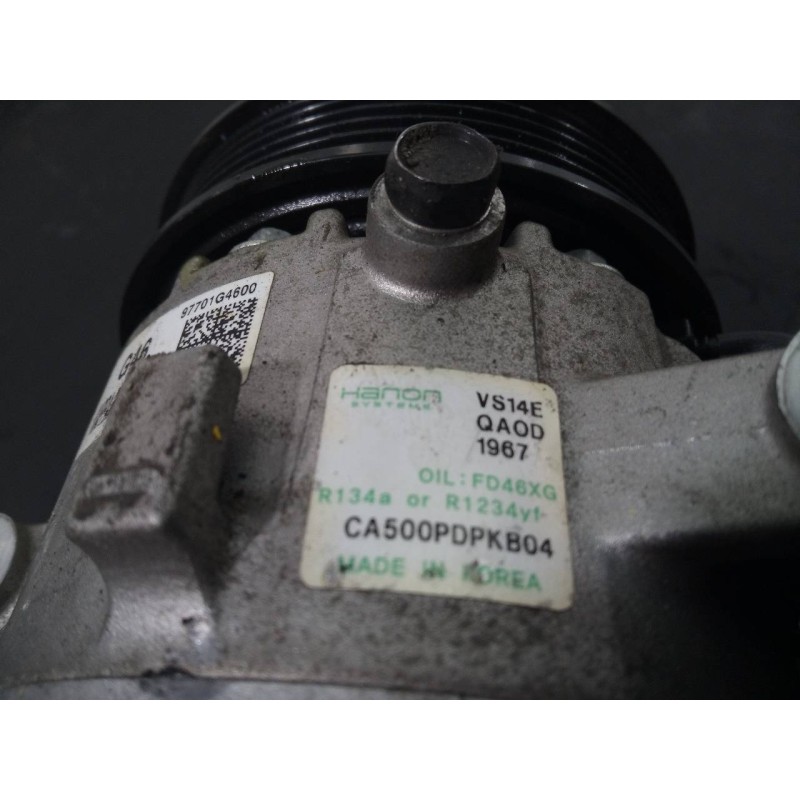 Recambio de compresor aire acondicionado para kia xceed drive referencia OEM IAM 97701G4600 CA500PDPKB04 P3-A2-14-1
