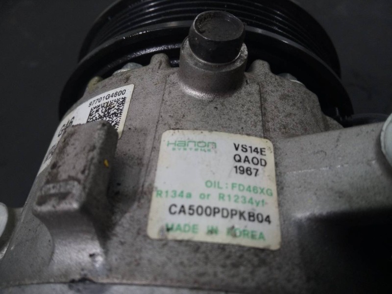 Recambio de compresor aire acondicionado para kia xceed drive referencia OEM IAM 97701G4600 CA500PDPKB04 P3-A2-14-1