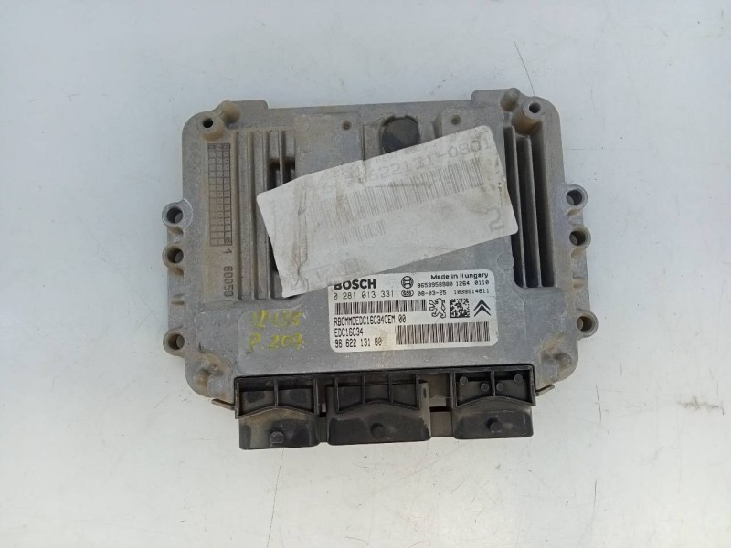 Recambio de centralita motor uce para peugeot 207 sport referencia OEM IAM 9662213180 0281013331 E3-B2-24-2