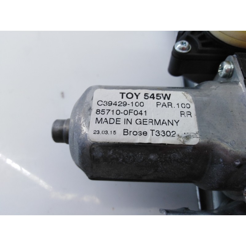 Recambio de elevalunas trasero derecho para toyota verso advance referencia OEM IAM C39429100 857100F041 E2-B4-15-1