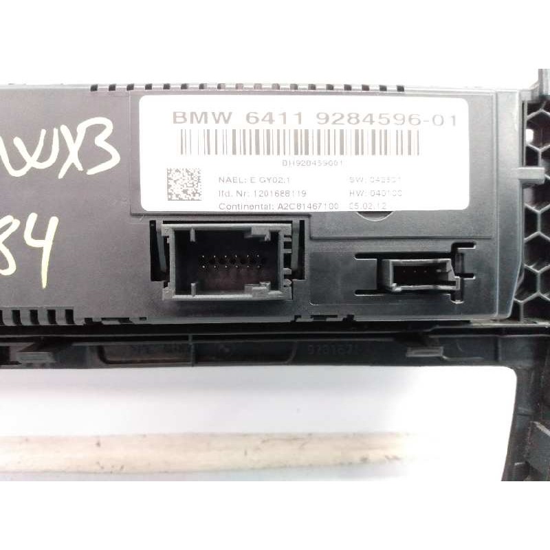Recambio de mando climatizador para bmw x3 (f25) xdrive 20d referencia OEM IAM 6411928459601 BH928459601 E3-A2-25-3