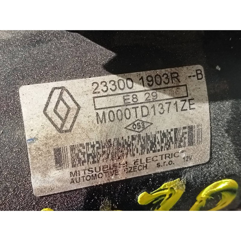 Recambio de motor arranque para dacia lodgy stepway referencia OEM IAM 233001903R  P3-B8-3-3