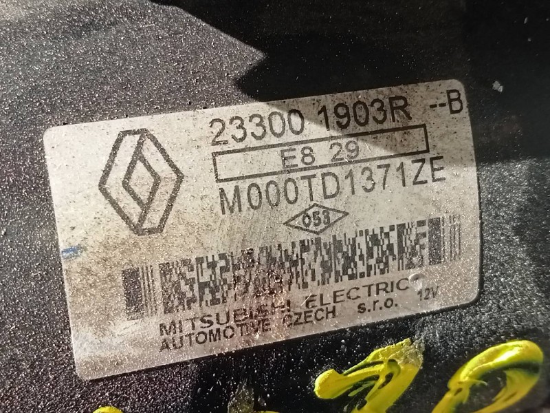 Recambio de motor arranque para dacia lodgy stepway referencia OEM IAM 233001903R  P3-B8-3-3