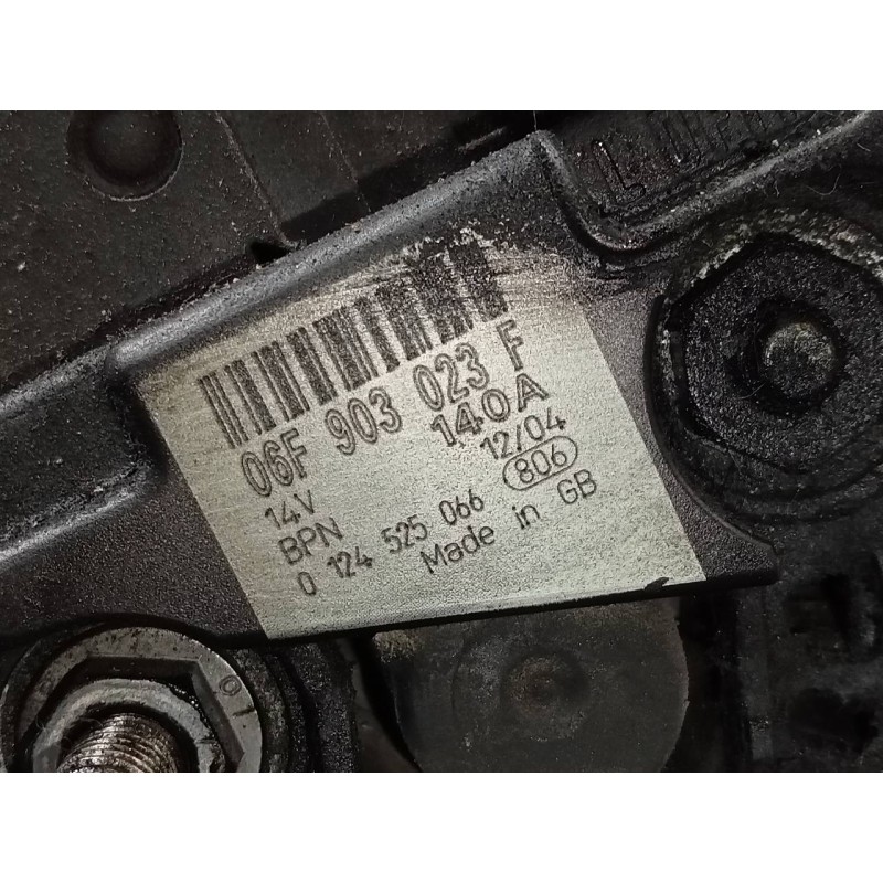 Recambio de alternador para audi a3 (8p) 2.0 tdi ambiente referencia OEM IAM 06F903023F 0124525066 P3-A4-3-1