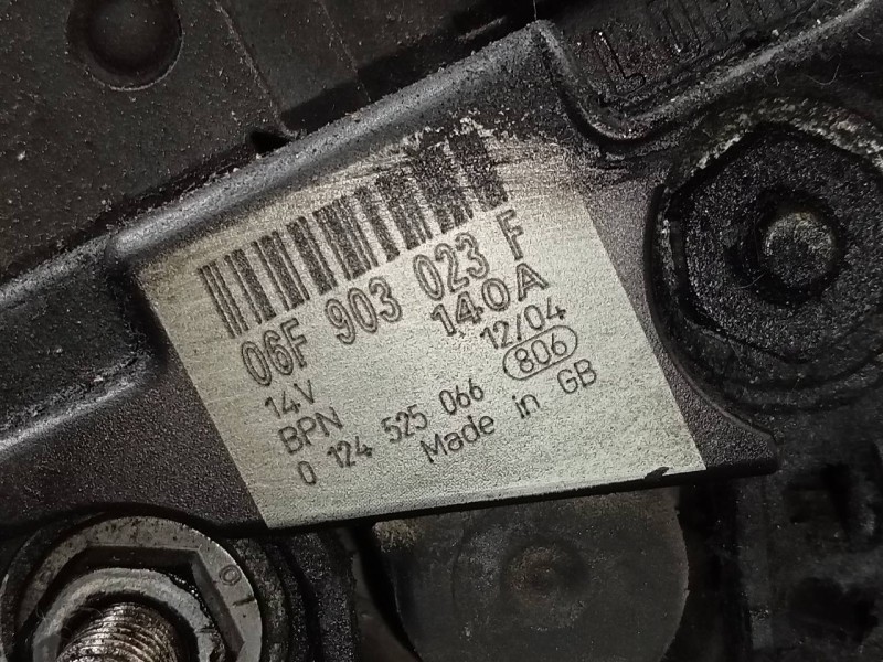 Recambio de alternador para audi a3 (8p) 2.0 tdi ambiente referencia OEM IAM 06F903023F 0124525066 P3-A4-3-1