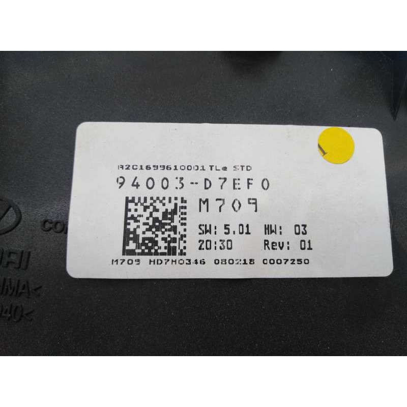 Recambio de cuadro instrumentos para hyundai tucson essence bluedrive 2wd referencia OEM IAM 94003D7EF0  E3-A3-35-3