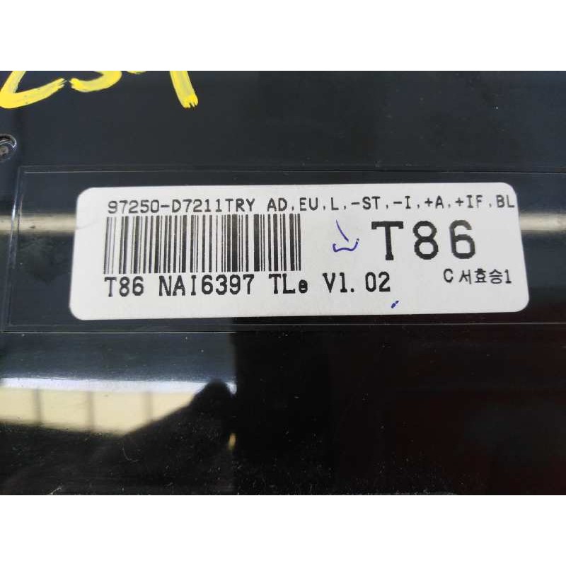 Recambio de mando climatizador para hyundai tucson essence bluedrive 2wd referencia OEM IAM 9725007211  E3-A3-30-4