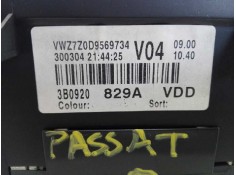 Recambio de cuadro instrumentos para volkswagen passat berlina (3b3) advance referencia OEM IAM 3B0920829A  E2-A1-10-2 2