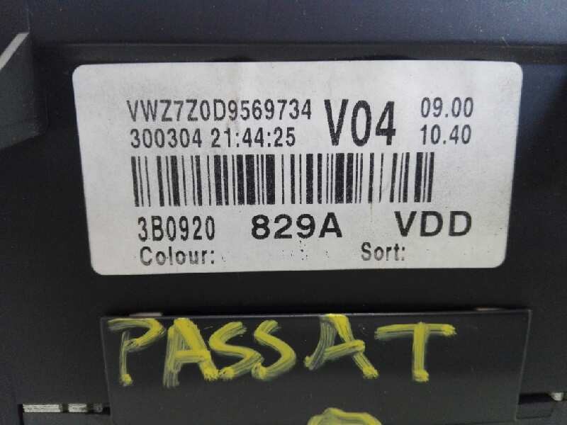 Recambio de cuadro instrumentos para volkswagen passat berlina (3b3) advance referencia OEM IAM 3B0920829A  E2-A1-10-2