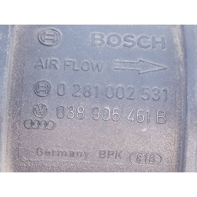 Recambio de caudalimetro para volkswagen touran (1t2) advance referencia OEM IAM 038906461B 0281002531 E2-A1-38-2
