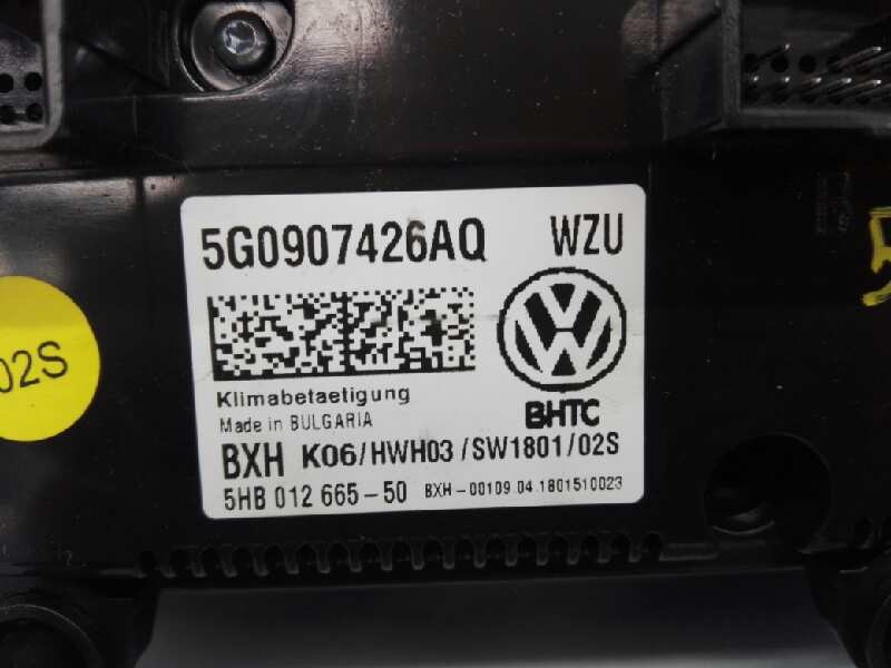 Recambio de mando calefaccion / aire acondicionado para volkswagen touran (5t1) edition bmt referencia OEM IAM 5G0907426AQ 5HB01
