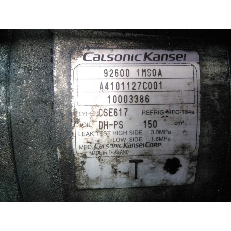 Recambio de compresor aire acondicionado para infiniti fx fx30d s referencia OEM IAM 926001MS0A A4101127C001 P3-A1-23-2