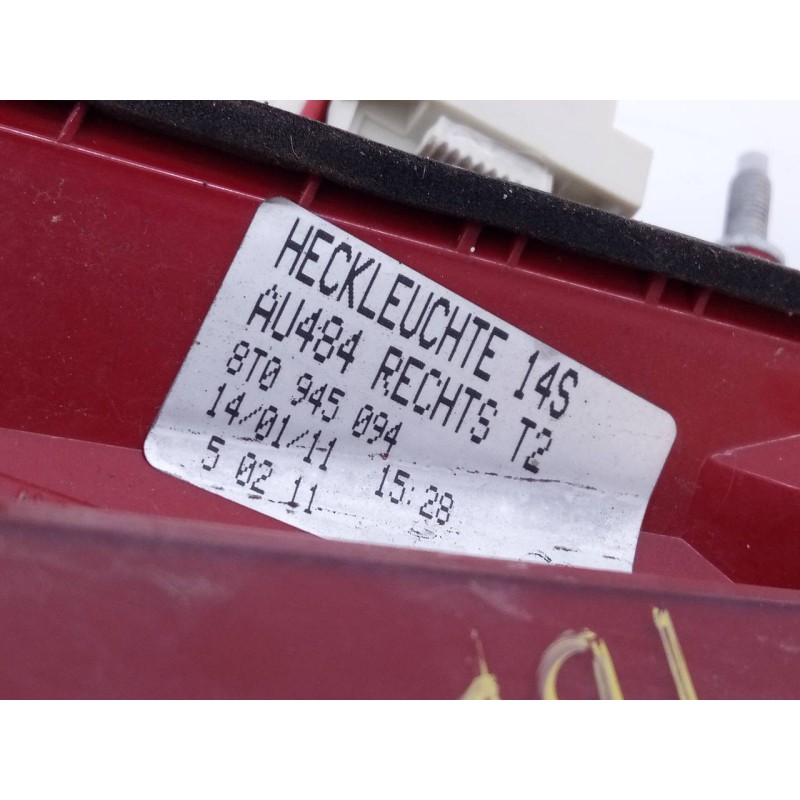 Recambio de piloto trasero derecho porton para audi a5 sportback (8t) 2.0 tdi (105kw) referencia OEM IAM 8T0945094  E1-A1-36-1