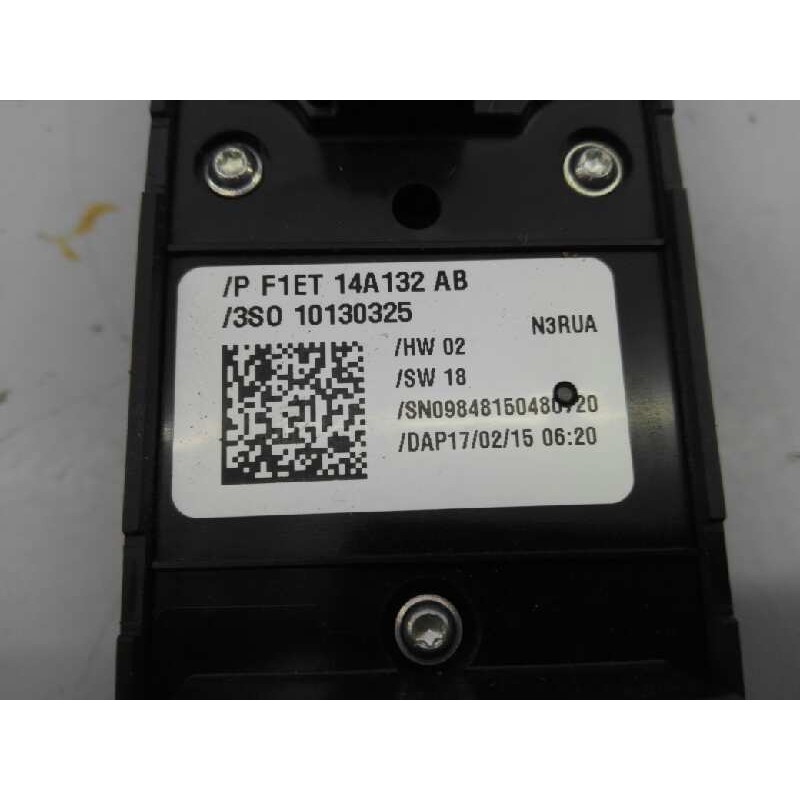 Recambio de mando elevalunas delantero izquierdo para ford kuga (cbv) referencia OEM IAM F1ET14A132AB 3SO10130325 E3-B3-25-3