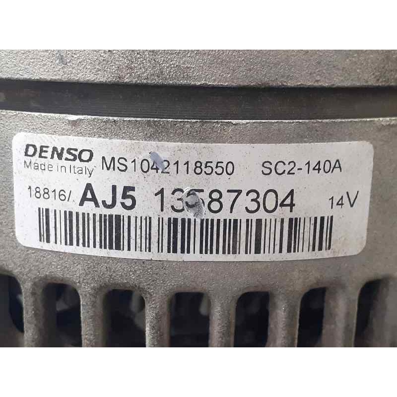 Recambio de alternador para opel astra k lim. 5türig selective pro start/stop referencia OEM IAM AJ513587304 MS1042118550 P3-A8-