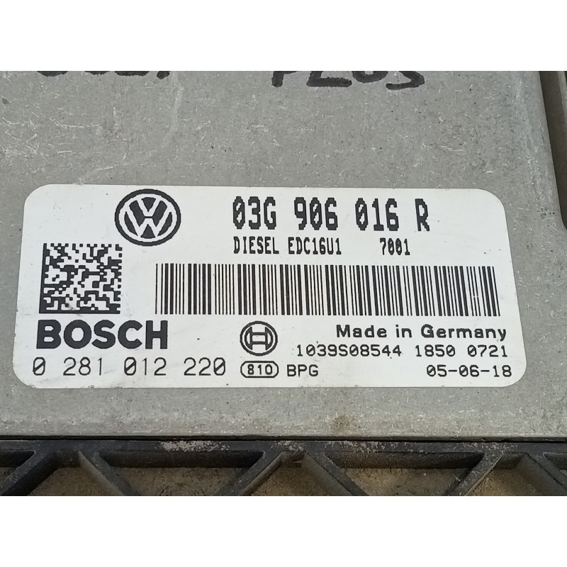 Recambio de centralita motor uce para volkswagen golf plus (5m1) bluemotion edition referencia OEM IAM 03G906016R 0281012220 E2-